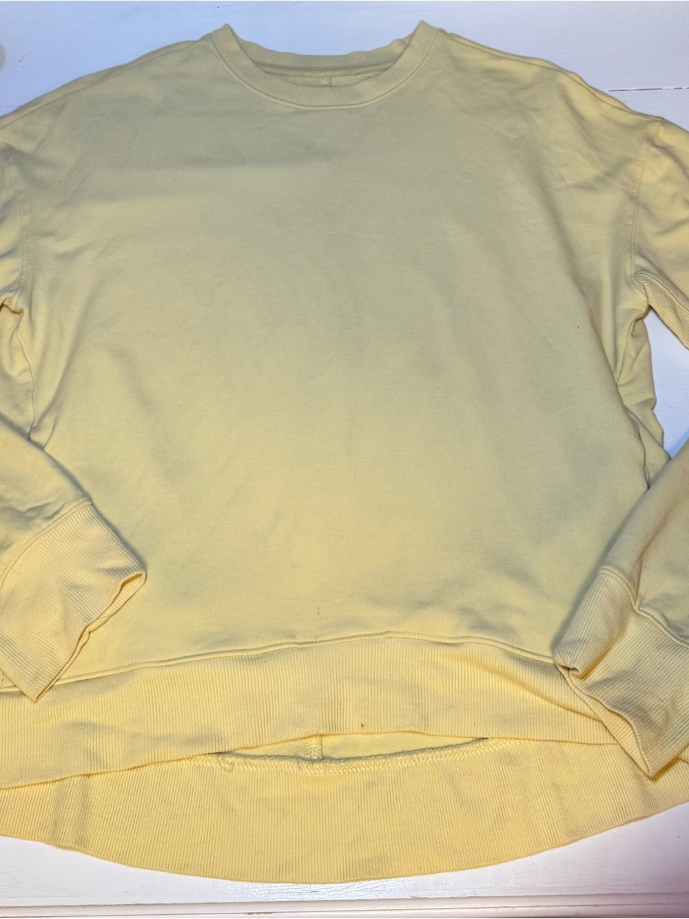 all in motion Light Yellow Crewneck Sweatshirt With Pockets - Picture 9 of 13
